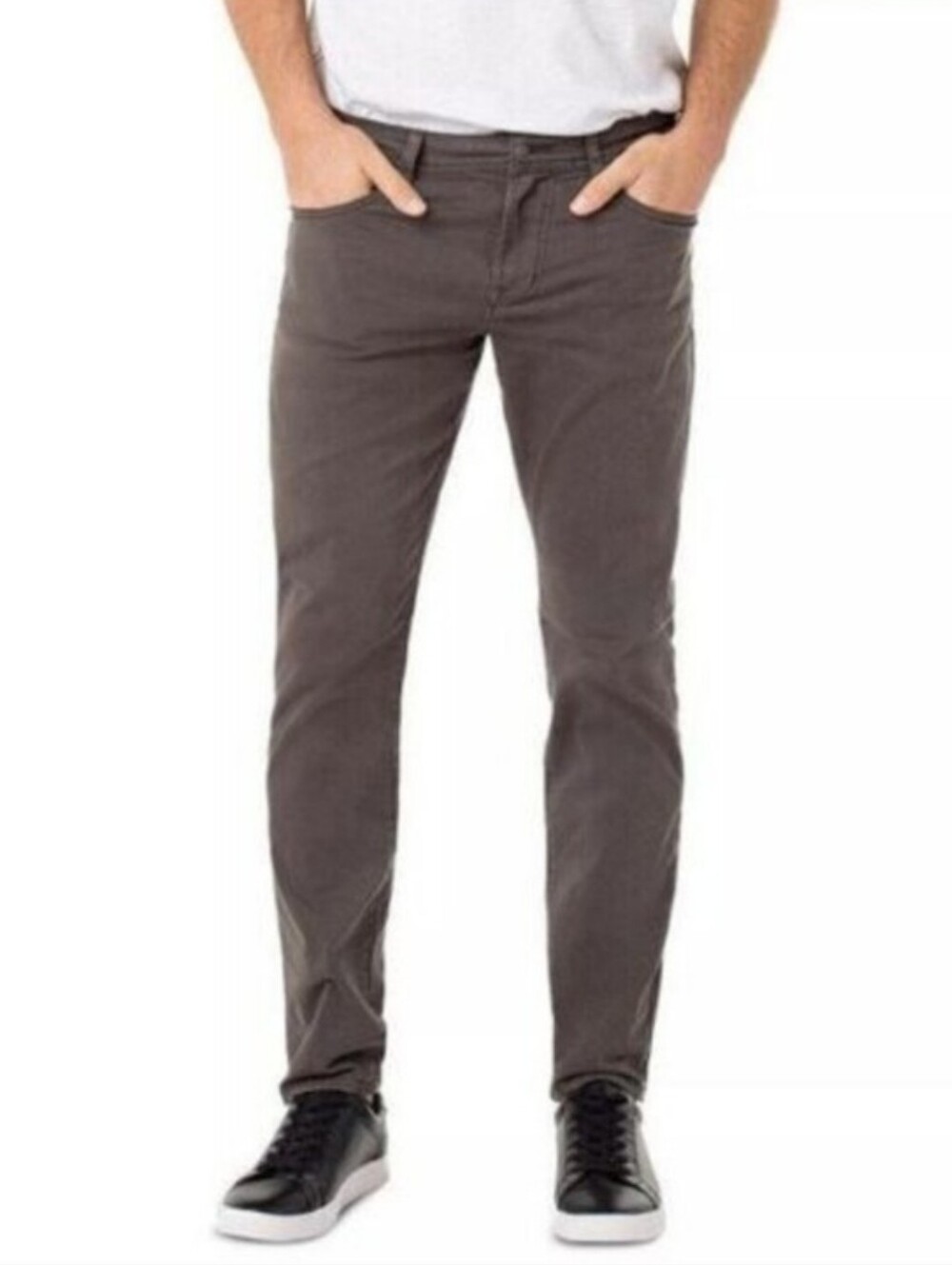 MEN'S LIVERPOOL LOS ANGELES RELAXED STRAIGHT JEANS OCEAN STORM GRAY BROWN 36X30